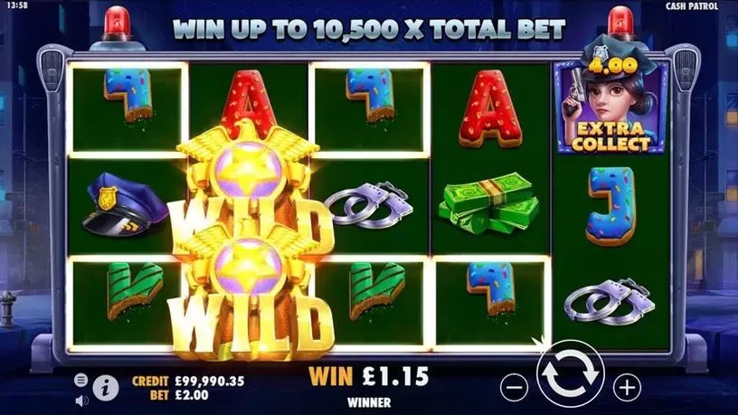 Cash Patrol slot screenshot 3
