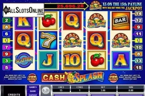 Screen2. Cash Splash from Microgaming