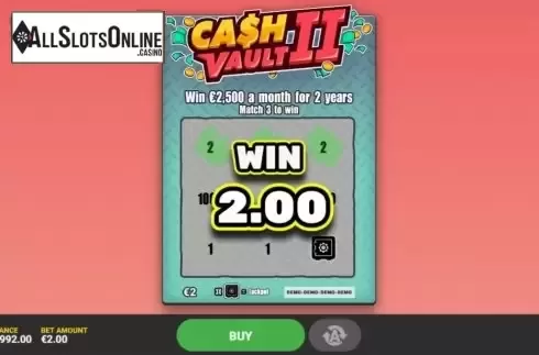 Game Screen 3. Cash Vault II from Hacksaw Gaming
