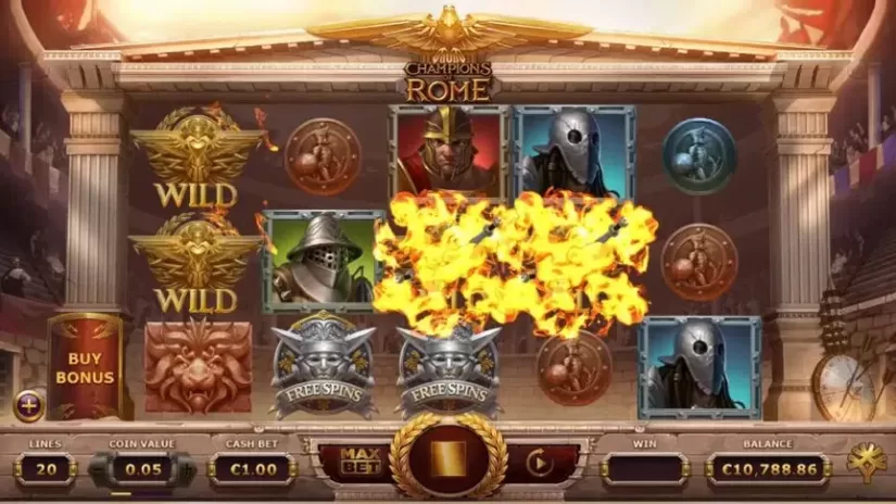 Champions of Rome slot screenshot 3