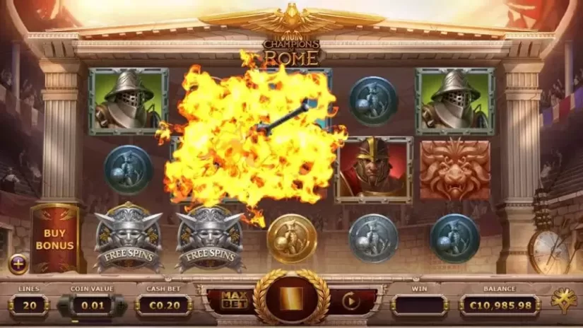 Champions of Rome slot screenshot 2