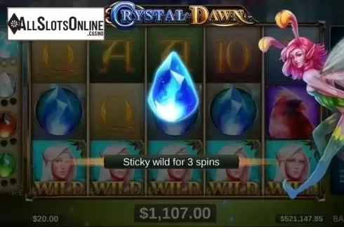 Sticky Wilds. Crystal Dawn from Microgaming