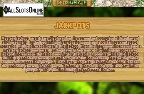 Jackpots. Deep Jungle from Fazi