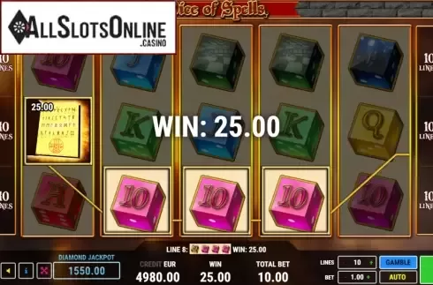 Win Screen. Dice of Spells from Fazi