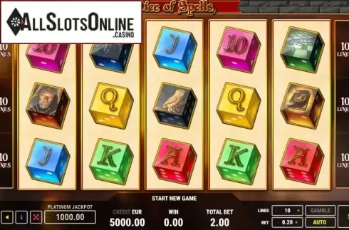 Reel Screen. Dice of Spells from Fazi