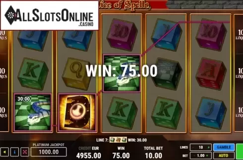 Win Screen 3. Dice of Spells from Fazi