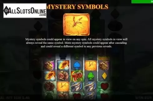 Mystery symbol screen