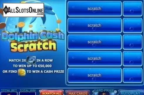 Game workflow. Dolphin Cash Scratch from Playtech