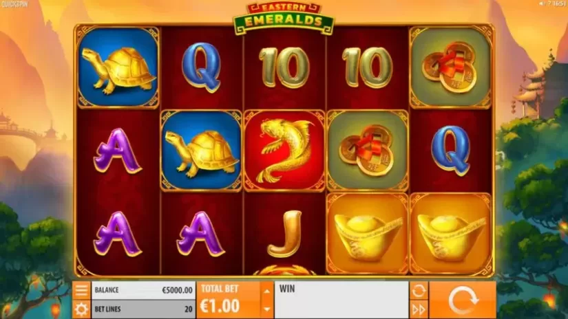 Eastern Emeralds slot screenshot 1