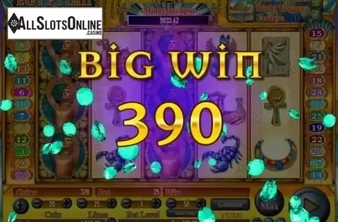 Win Screen 3. Egyptian Dreams from Habanero