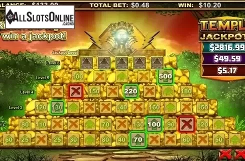 Jackpot. Frogs 'n Flies Temple Cash from Lightning Box