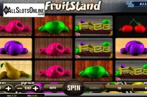 Reel screen. Fruit Stand from AlteaGaming