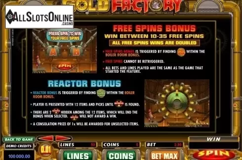2. Gold Factory from Microgaming