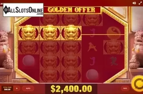 Screen 3. Golden Offer from Red Tiger