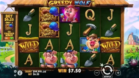 Greedy Wolf slot screenshot 2