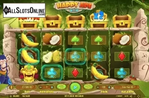 Reel Screen. Happy Ape from Habanero