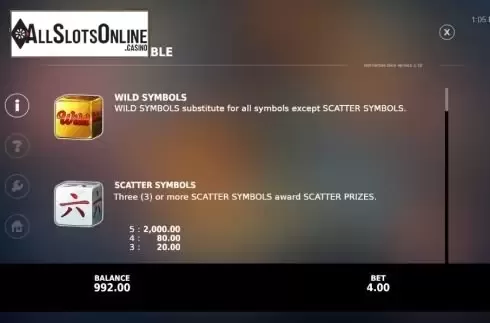 Paytable 1