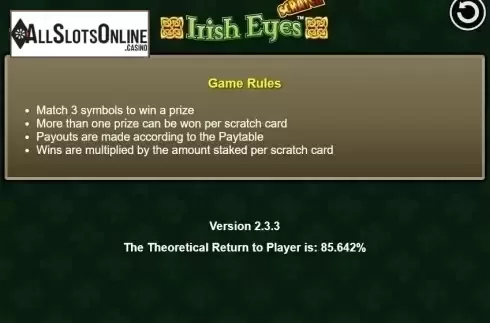 Info. Irish Eyes (Scratch) from NextGen