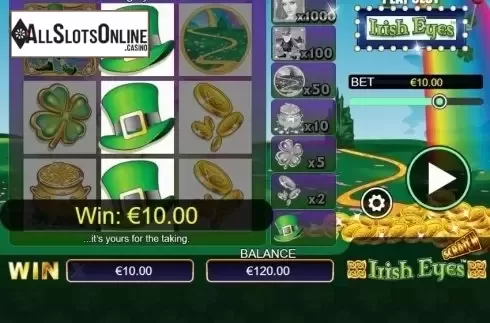 Win Screen. Irish Eyes (Scratch) from NextGen