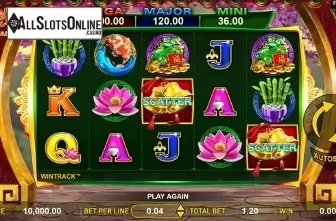 Reels screen. Jin Qian Bao from Aspect Gaming