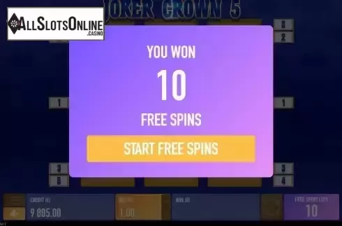 Free Spins screen 2
