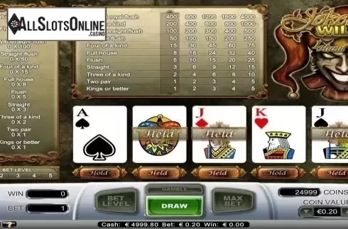 Game Screen. Joker Wild (NetEnt) from NetEnt