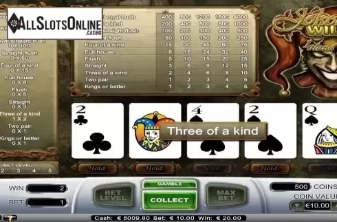 Game Screen. Joker Wild (NetEnt) from NetEnt