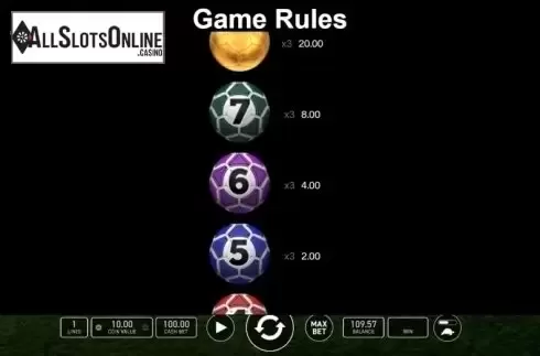 Game Rules. KickOff  from Wazdan