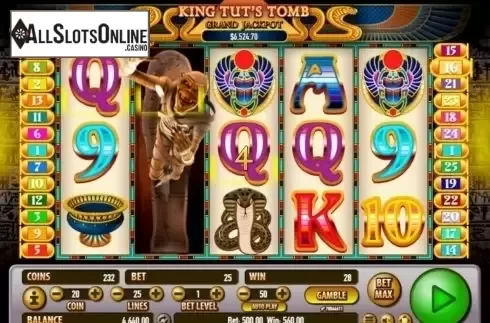 Wild Win screen 2. King Tut's Tomb from Habanero