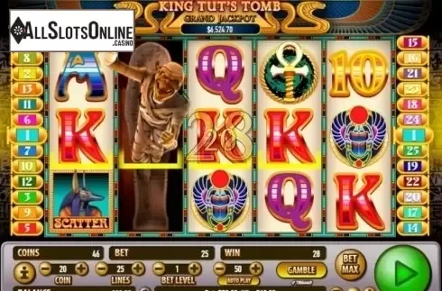 Wild Win screen 1. King Tut's Tomb from Habanero