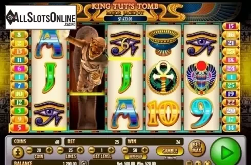 Wild Win screen 3. King Tut's Tomb from Habanero