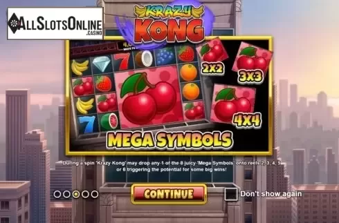 Start Screen. Krazy Kong from Betsson Group