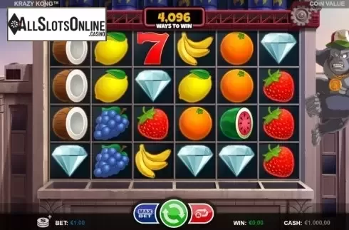 Reel Screen. Krazy Kong from Betsson Group