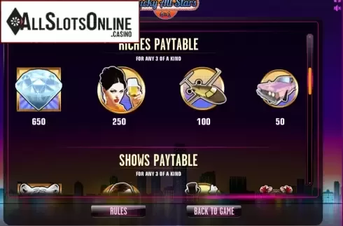 Screen5. Lucky All-Stars 4 in 1 from Bwin.Party