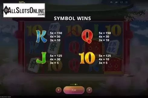 Paytable screen 2