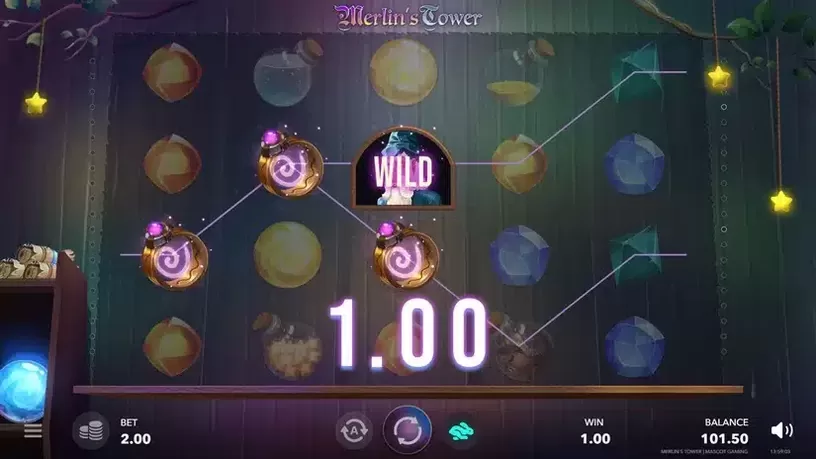Merlin's Tower slot screenshot 4
