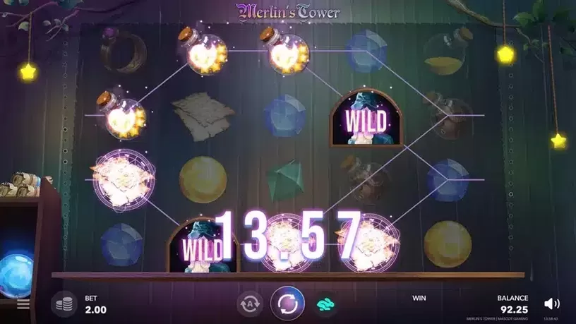 Merlin's Tower slot screenshot 2