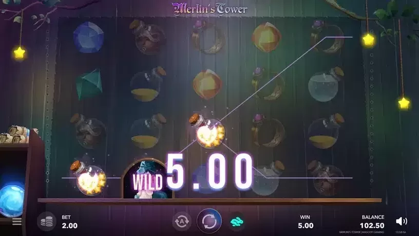 Merlin's Tower slot screenshot 3
