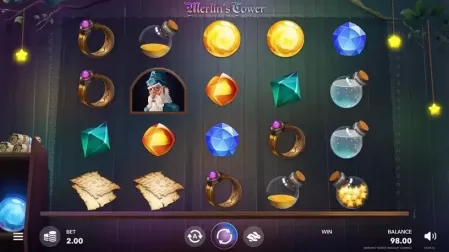 Merlin's Tower slot screenshot 1