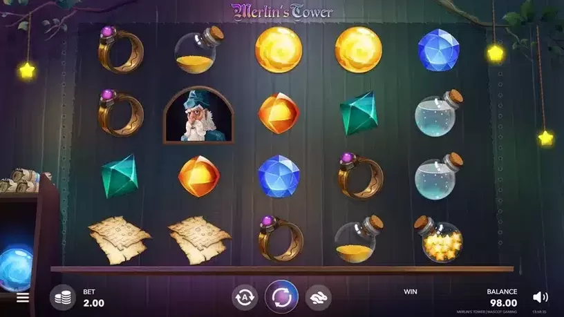 Merlin's Tower slot screenshot 1