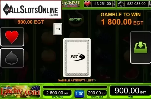 Screen8. More Lucky & Wild from EGT