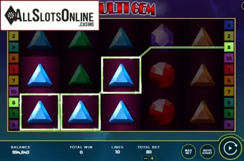 Win screen 2. Multi Gem from Bally Wulff