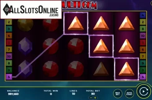 Win screen 3. Multi Gem from Bally Wulff
