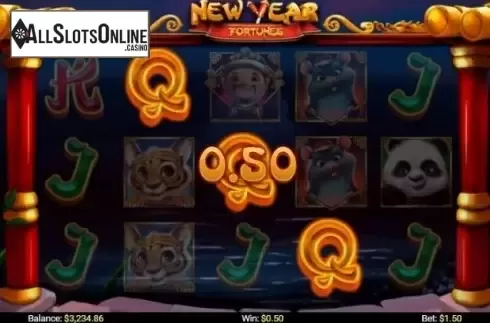 Win screen. New Year Fortunes from Mobilots