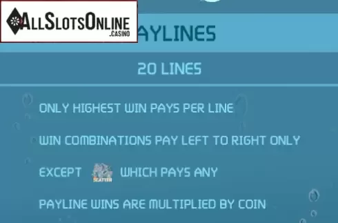 Paytable. OH! PARTY! from AllWaySpin