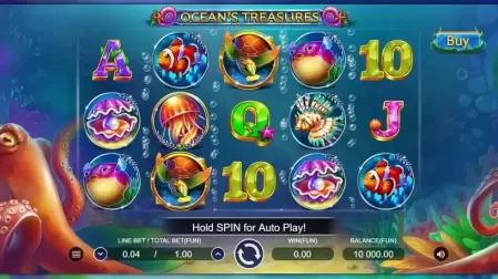 Ocean's Treasures slot screenshot 1