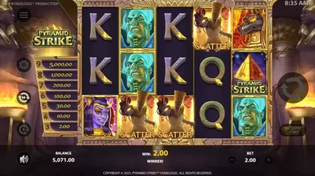 Pyramid Strike slot screenshot 5