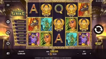 Pyramid Strike slot screenshot 4