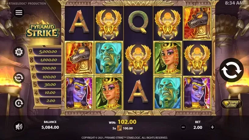 Pyramid Strike slot screenshot 4