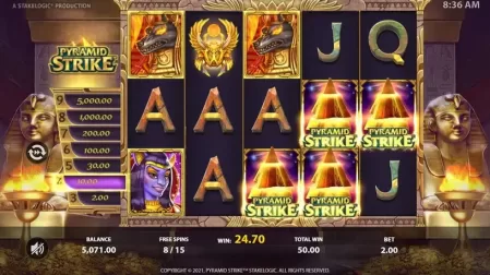 Pyramid Strike slot screenshot 7